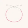 Astrid &amp; Miyu Tourmaline Gemstone Bracelet In 9k White Gold