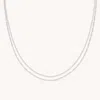 Astrid &amp; Miyu Trace &amp; Twist Double Chain Necklace