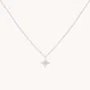 Astrid &amp; Miyu Twilight Pendant Necklace In Solid White Gold | Jewellery By  In Silver