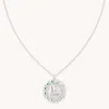 Astrid &amp; Miyu Virgo Bold Zodiac Pendant Necklace In Silver