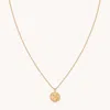 Astrid &amp; Miyu Virgo Zodiac Pendant Necklace In Gold