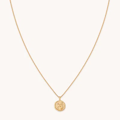 Astrid &amp; Miyu Virgo Zodiac Pendant Necklace In Gold
