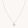 Astrid &amp; Miyu Virgo Zodiac Pendant Necklace In Silver