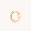 Astrid &amp; Miyu White Topaz Heart Seamless Hoop