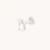 Astrid &amp; Miyu White Topaz Pear Cluster Piercing Stud