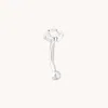 Astrid &amp; Miyu White Topaz Pear Cluster Rook Bar