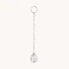 Astrid &amp; Miyu White Topaz Pear Piercing Chain