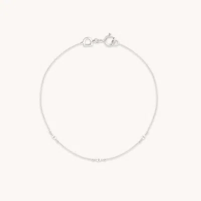 Astrid &amp; Miyu White Topaz Triple Marquise Bracelet In Gray