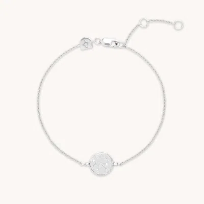 Astrid &amp; Miyu Zodiac Crystal Pendant Bracelet In Metallic