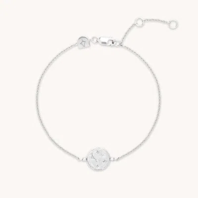 Astrid &amp; Miyu Zodiac Crystal Pendant Bracelet In Metallic