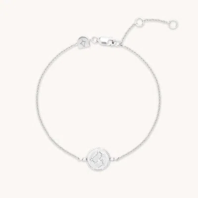 Astrid &amp; Miyu Zodiac Crystal Pendant Bracelet In Metallic