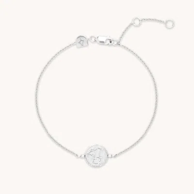 Astrid &amp; Miyu Zodiac Crystal Pendant Bracelet In Metallic