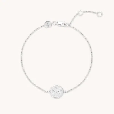 Astrid &amp; Miyu Zodiac Crystal Pendant Bracelet In Metallic