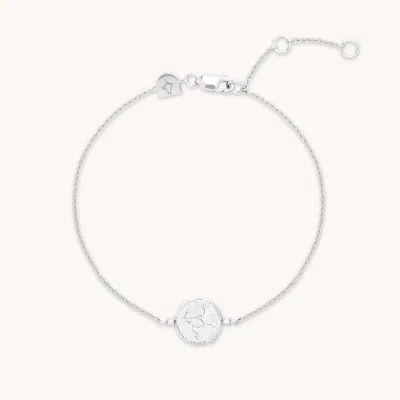 Astrid &amp; Miyu Zodiac Crystal Pendant Bracelet In Metallic