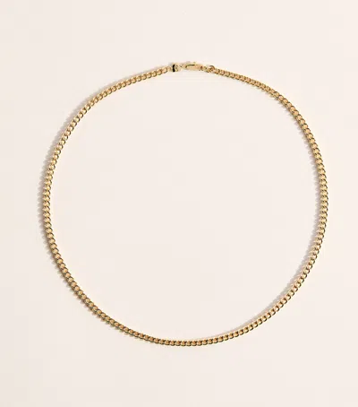 Astrid & Miyu Bold Essential Curb Chain Necklace In Gold
