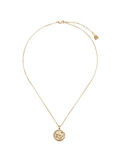 Astrid & Miyu Capricorn Zodiac Pendant Necklace In Gold