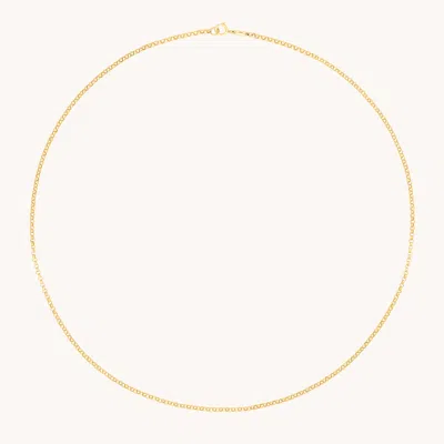 Astrid & Miyu Chelsea Chain Necklace In Solid Gold