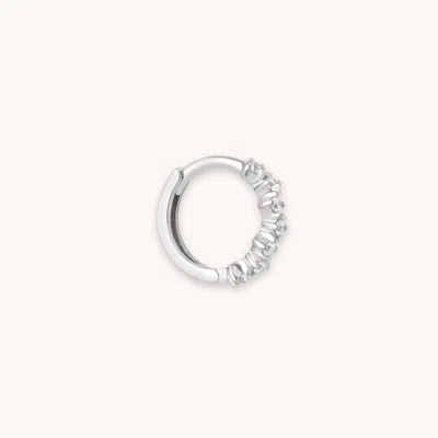Astrid & Miyu Cluster Hoop 8mm In Silver