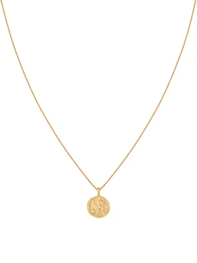 Astrid & Miyu Constellation Coin-shape Necklace In Gold