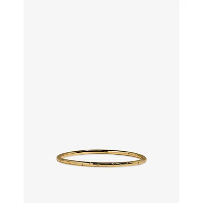 Astrid & Miyu Cosmic Star Dome 18ct Gold-plated Brass Bangle 18ct Goldbrass