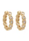 Astrid & Miyu Crystal-embellished 18kt Gold-plated Hoop Earrings In Gold