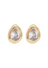 Astrid & Miyu Crystal-embellished 18kt Gold-plated Stud Earrings In Gold