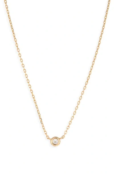 Astrid & Miyu Crystal Pendant Necklace In Purple