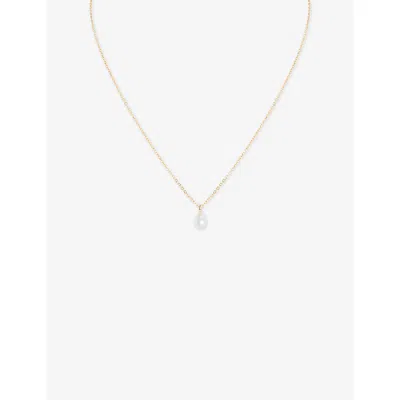 Astrid & Miyu Cultured Pearl 18ct Gold-plated Sterling Silver Pendant Necklac