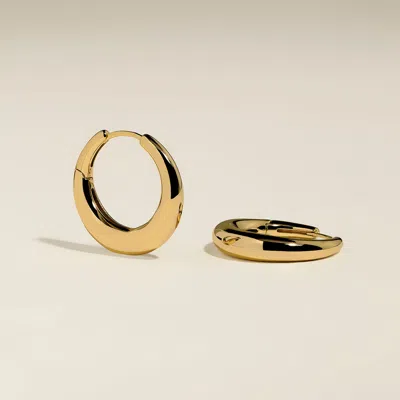 Astrid & Miyu Dome Hoops In Gold