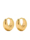 Astrid & Miyu Dome Huggie-hoop Earrings In Gold