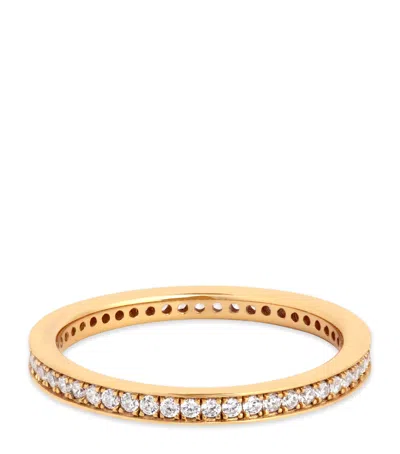 Astrid & Miyu Gold-plated Crystal Stacking Ring