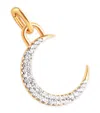 Astrid & Miyu Gold-plated Moon Talisman Charm In Gold
