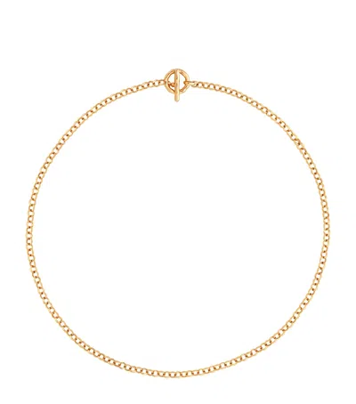 Astrid & Miyu Gold-plated T-bar Rolo Chain Necklace