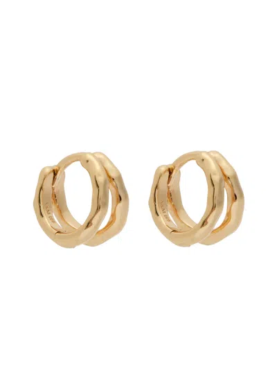 Astrid & Miyu Illusion 18kt Gold-plated Hoop Earrings