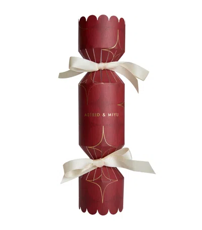 Astrid & Miyu Magic Charm Stud Earrings Cracker In Burgundy