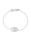 Astrid & Miyu Orbit Crystal Bracelet In Metallic