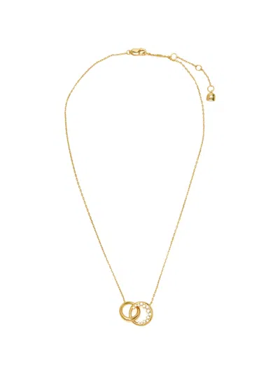 Astrid & Miyu Orbit Interlocking-circle Necklace In Burgundy