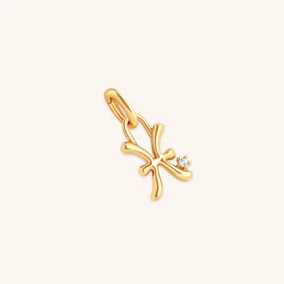 Astrid & Miyu Pisces Zodiac Clip Charm In Gold