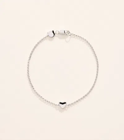 Astrid & Miyu Recycled Sterling Silver Heart Bracelet