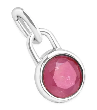 ASTRID & MIYU RHODIUM-PLATED OCTOBER BIRTHSTONE CHARM