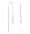 Astrid & Miyu Rhodium-plated Silver And Crystal Drop Earrings In Silver