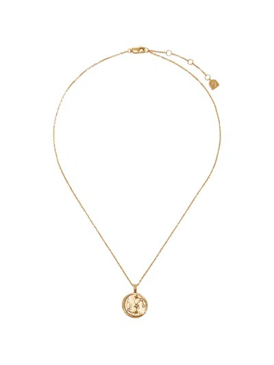 Astrid & Miyu Scorpio Zodiac Pendant Necklace In Gold