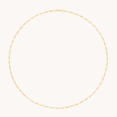 Astrid & Miyu Soho Story Chain Necklace In Solid Gold