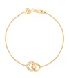 Astrid & Miyu Spiral Crystal Orbit Pendant Bracelet In Gold