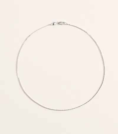 Astrid & Miyu Sterling Silver Essential Box Chain Necklace