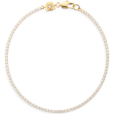 Astrid & Miyu Tennis Chain Bracelet In Red