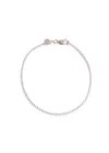 Astrid & Miyu Tennis Crystal-embellished Sterling Silver Bracelet