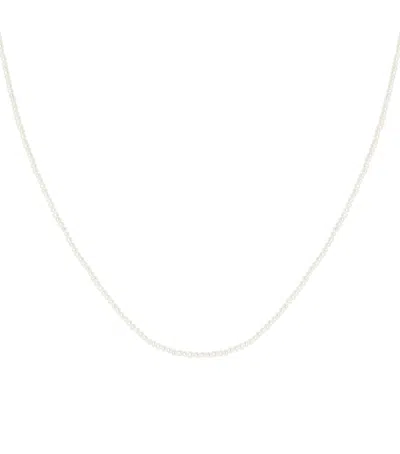 Astrid & Miyu White Gold And Pearl Necklace In Yellow