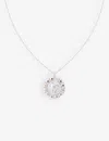 Astrid & Miyu Aries Bold Zodiac Plated Recycled 925 Sterling-silver Necklace In Silver