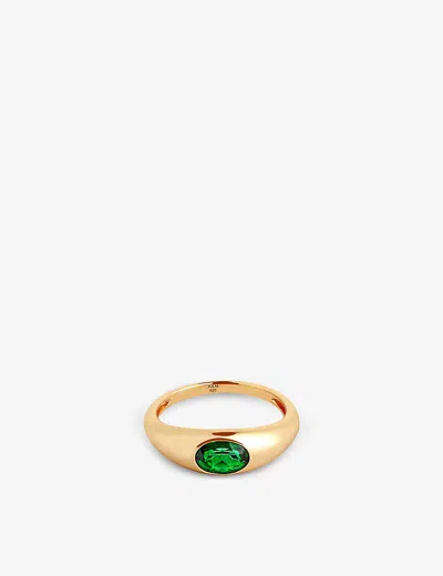 Astrid & Miyu Dome 18ct Gold-plated Recycled